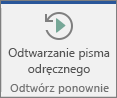 Wybierz przycisk Odtwarzanie pisma odręcznego, aby przewinąć do tyłu i ponownie odtworzyć pociągnięcia odręczne.
