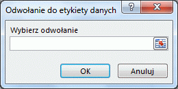 Pole Odwołanie do etykiety danych