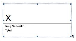 Wiersz podpisu bez podpisu