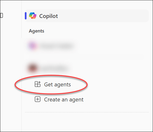 Element menu pobierania rozszerzenia funkcji Copilot na prawej szynie aplikacji Teams.