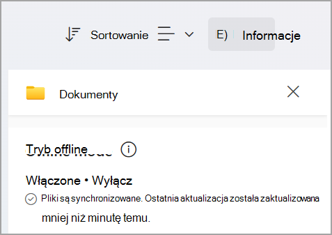 praca z four.pngzrzutu ekranu usługi OneDrive 