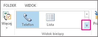 Grupa Widok bieżący na karcie Narzędzia główne