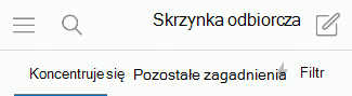 Przełączanie się na Priorytetową skrzynkę odbiorczą i z niej w systemie iOS