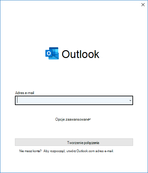 Wybierz adres e-mail z listy rozwijanej.