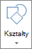 Przycisk Wstaw kształty