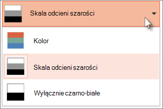 Wybieranie schematu kolorów dla wydruku