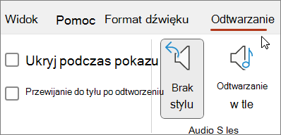 Obraz przedstawiający odtwarzanie dźwięku