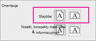 Program PowerPoint dla komputerów Mac — orientacja strony