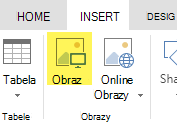 Przycisk Wstaw obraz
