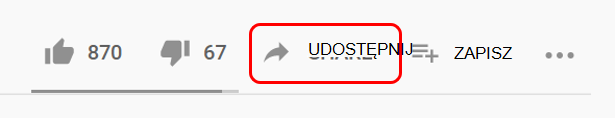 Udostępnianie w witrynie YouTube
