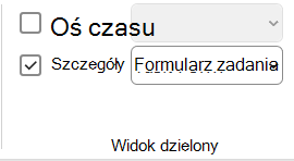 Obraz pola wyboru Szczegóły na karcie Widok.