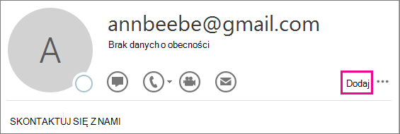 Wybierz pozycję Dodaj.