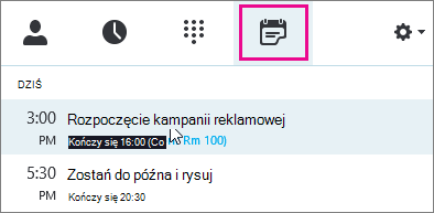 Karta Spotkanie zawierająca spotkania