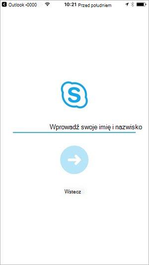 Wprowadź swoje imię i nazwisko, aby dołączyć do spotkania