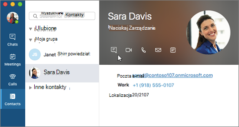 Wysyłanie wiadomości błyskawicznej
