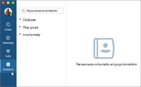 Contacts tab