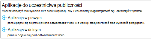 Zrzut ekranu przedstawiający miejsce na wybieranie położenia kanału informacyjnego Yammer