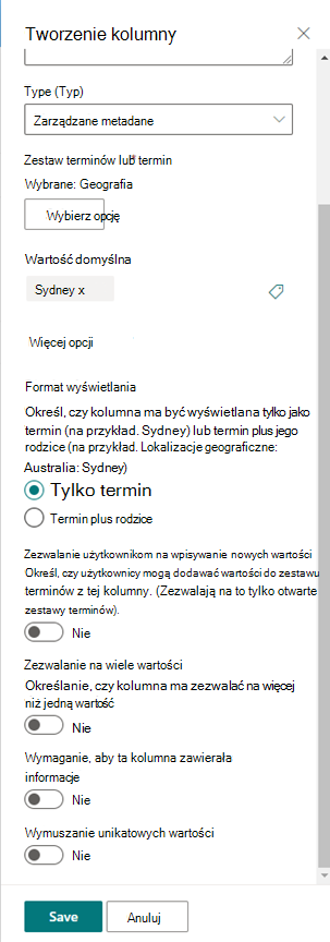 tworzenie kolumny1