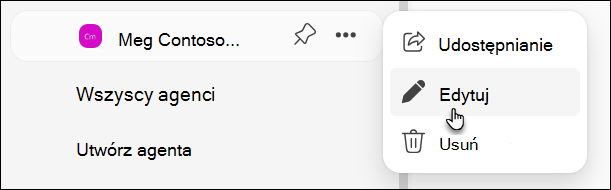 zrzut ekranu przedstawiający agenta edycji w bizchat