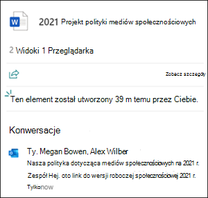 Konwersacje przy użyciu kart akt