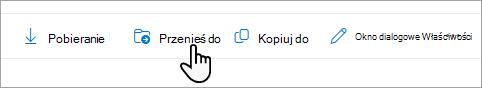 Wybierz opcję Przenieś do na pasku zadań.
