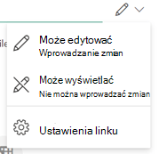 ikona pióra oznacza, że adresaci mogą edytować plik