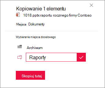 Wpisz nazwę nowego folderu