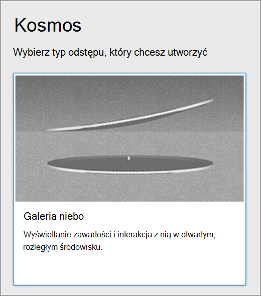 Interfejs użytkownika spacji