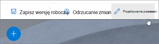 Interfejs użytkownika projektu przestrzeni