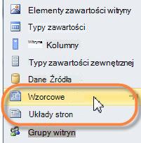 Strony wzorcowe programu SharePoint 2010