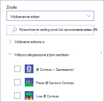 Wybieranie witryn