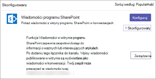 Okno dialogowe Łącznik wiadomości