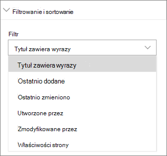 Filtrowanie i sortowanie wiadomości