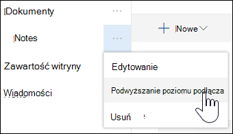 Podwyższanie poziomu podłącza do linku podstawowego