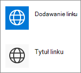 Kompaktowy widok szybkich linków