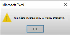 Błąd pliku widoku chronionego w pakiecie Office
