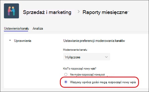 Moderowanie kanału Wykluczanie gości