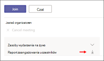 Pobieranie ekranu raportu o zakontraktowaniu uczestników