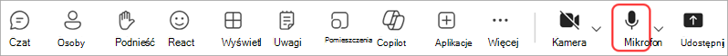 zarządzanie dźwiękiem podczas spotkania