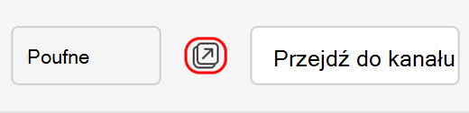 Ikona umożliwiająca wyświetlenie konwersacji w kanale