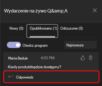 Karta Opublikowane jest drugą kartą