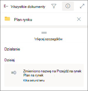 Zmienianie nazwy folderu programu SharePoint w aplikacji Teams Ent