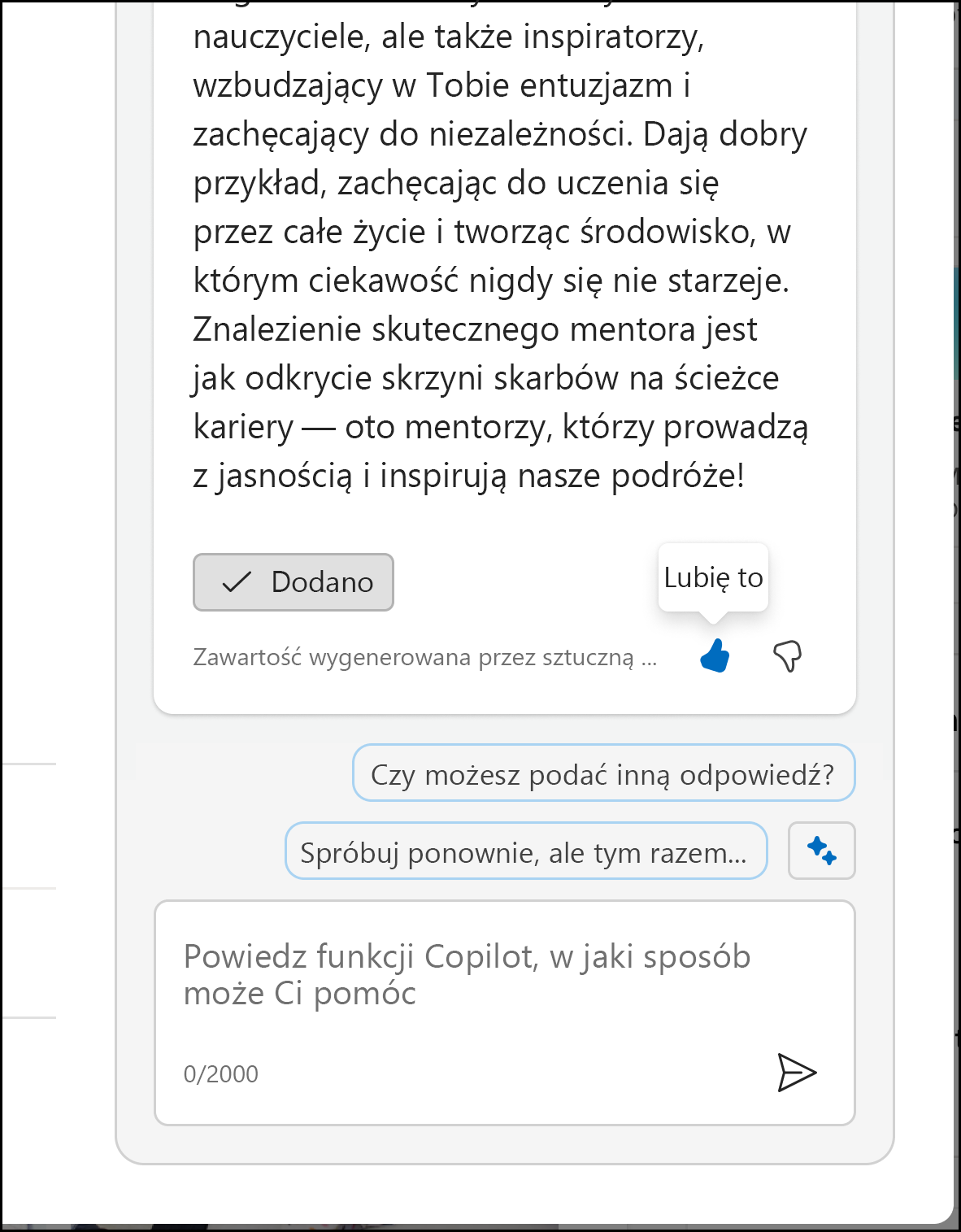 Zrzut ekranu przedstawiający ikony kciuków używane do odblokowywania formularza opinii.