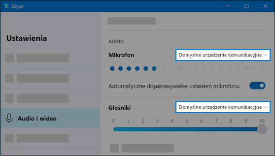 Ustawienia Skype’a