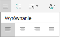 Wyrównanie tekstu