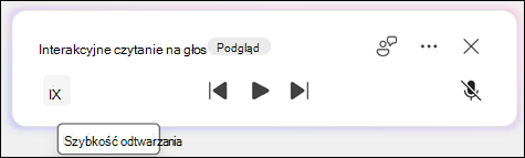 Wybierz szybkość czytania.
