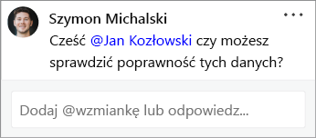 Kontakt wspomniany w komentarzu