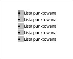 Zaznaczone punktory