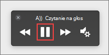 Wybierz pozycję Wstrzymaj