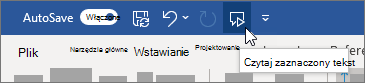Wybierz ikonę Czytaj
